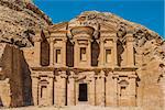 The Monastery Al Deir in Nabatean Petra Jordan middle east