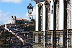 view of the unesco world heritage city of ouro preto in minas gerais brazil