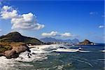 view of prainha beach in rio de janeiro brazil