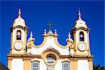 Matriz de Santo Antonio church church of the typical village of tiradentes in minas gerais state in brazil