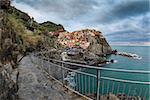 View of Manarola. Manarola is a small town in the province of La Spezia, Liguria, northern Italy