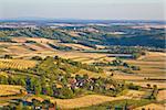 Agricultural green landscape od Prigorje region in Croatia