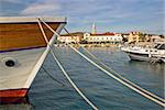 Idylic village of Turanj harbor and waterfront, Dalmatia, Croatia