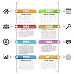 Timeline design template, vector eps10 illustration