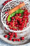 A basket of redcurrants