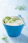 Tzatziki with cucumber and dill