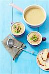 Cream of leek soup with ham