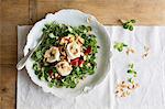 Goat's cheese with flaked almonds on lamb's lettuce