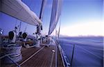 Endeavour Sails South from Bermuda to Antigua during a Calm Passage