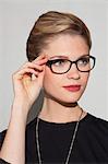 Beautiful woman wearing eyeglasses