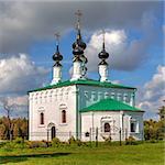 Suzdal. Golden Ring of Russia. Entry into Jerusalem church