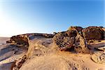 Rock formation in Namib desert in sunset, landscape, Vogelfederberg, Namibia, Africa