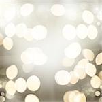 solver christmas  background with golden bokeh light beams