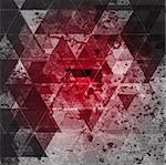 Red grunge abstract background. Tech vector design