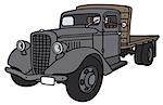 Hand drawing of a classic truck - not a real model