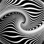 Vortex movement. Abstract design. Vector art.