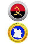 button as a symbol ANGOLA flag and map on a white background