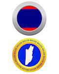 button as a symbol BELIZE flag and map on a white background