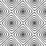 Design seamless monochrome labyrinth pattern. Abstract geometric background. Vector art