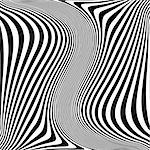 Design monochrome movement illusion background. Abstract striped lines distortion backdrop. Vector-art illustration. No gradient