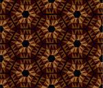 Mosaic brown hexagons pattern. Seamless texture. Vector art.