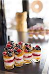 Single Serving Parfaits on Counter
