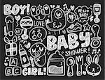 doodle baby background