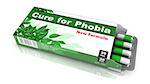 Cure for Phobia - Green Open Blister Pack Tablets Isolated on White.