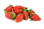 Fresh Strawberries On White Background