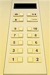 Elevator control panel with gold color