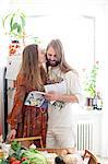 Young couple in kitchen