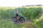 Girl on bicycle