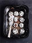 Cookies on baking tray