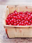 Redcurrants in basket