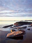 Rocks in water