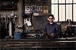 Portrait of welder in workshop