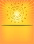 Abstract Sun Sunburst Pattern template. Vector illustration