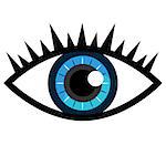 An image of a blue eye icon.