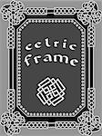 celtic frame an element of design in the Irish style - vector