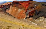 Red Crater on the top of Tongariro Volcano, Tongariro Crossing National Park - New Zealand