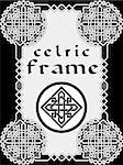 Frame in Celtic style a vector an element of design