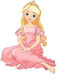 Illustration of beautiful princess