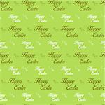 Vector - Happy Easter Letter Green Seamless Background
