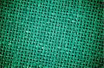 Background of Dark Green Textile Canvas closeup