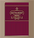 Restaurant menu design. Vector bar for premium segment.