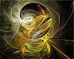 Cobweb whirls abstract bright color swirl on the basis of the dark. Fractal art graphics