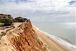 Western Algarve Cliffs Atlantic beach scenario. Portugal