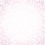 Template for wedding, invitation or greeting card with white lace on pink background