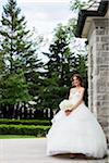 Portrait of Bride Outdoors, Toronto, Ontario, Canada