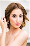 Portrait of Bride Outdoors, Toronto, Ontario, Canada